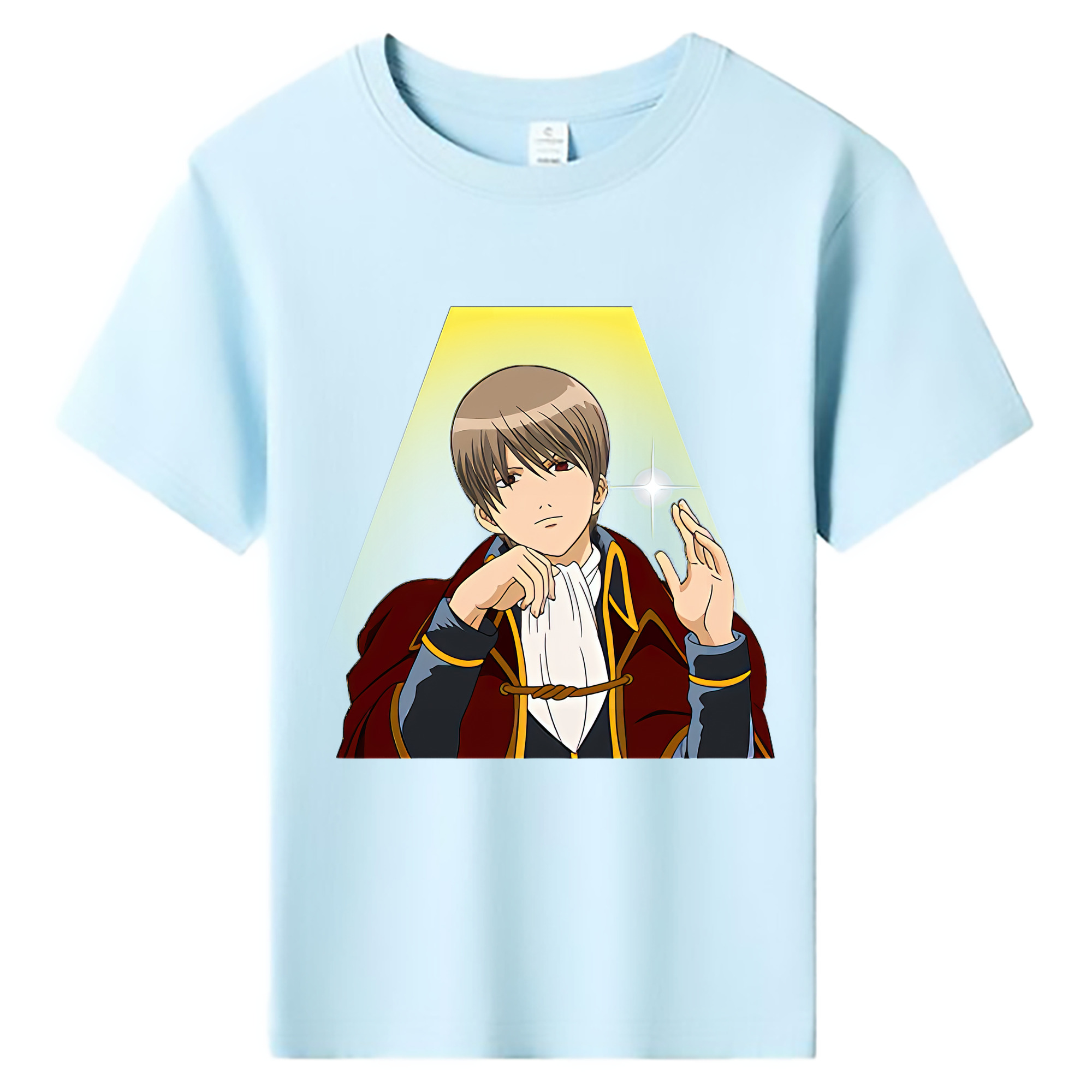 （画像用） ぎんたま 坂田銀時（さかたぎんとき） 神楽 志村新八（しむら しんぱち） GINTAMA Sakata Gintoki Kagura Shimura Shinpachi 綿100％キッズTシャツ（フロントプリント）